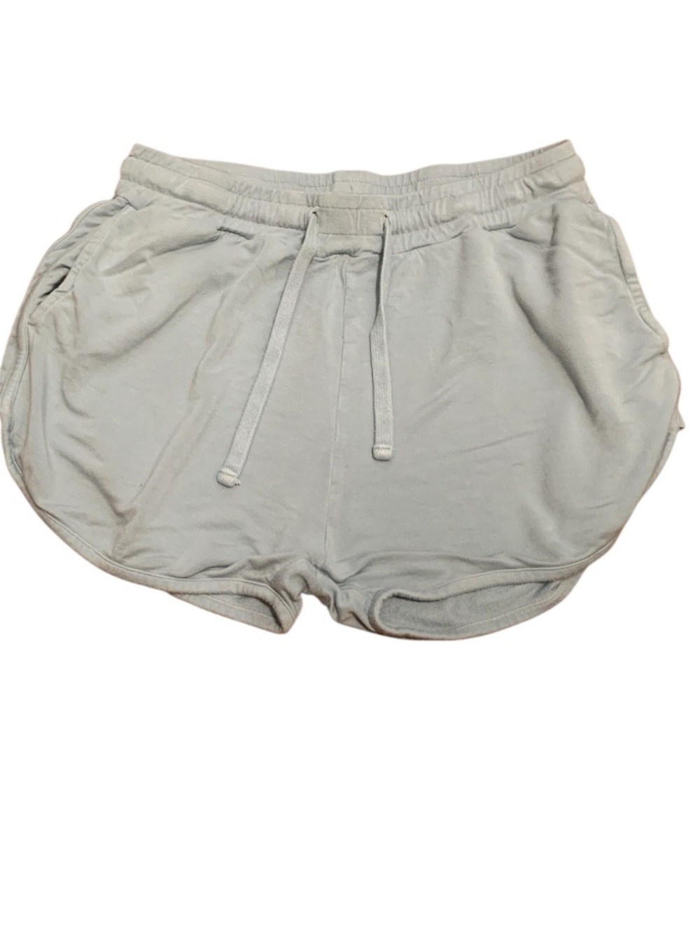 Mono B Light Blue Elastic Waist Athletic Shorts